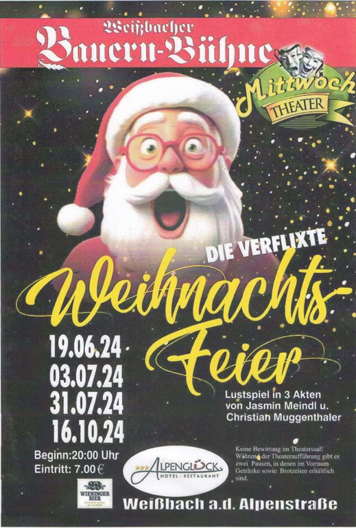 Bauernbühne Weißbach_die verflixte Weihnachtsfeier2024